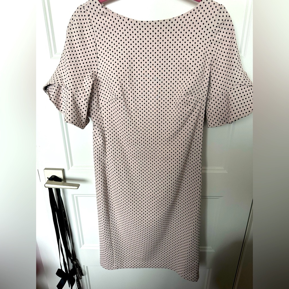 Karl Lagerfeld polka dot light pink dress